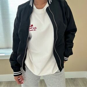 H&M Black Bomber Jacket